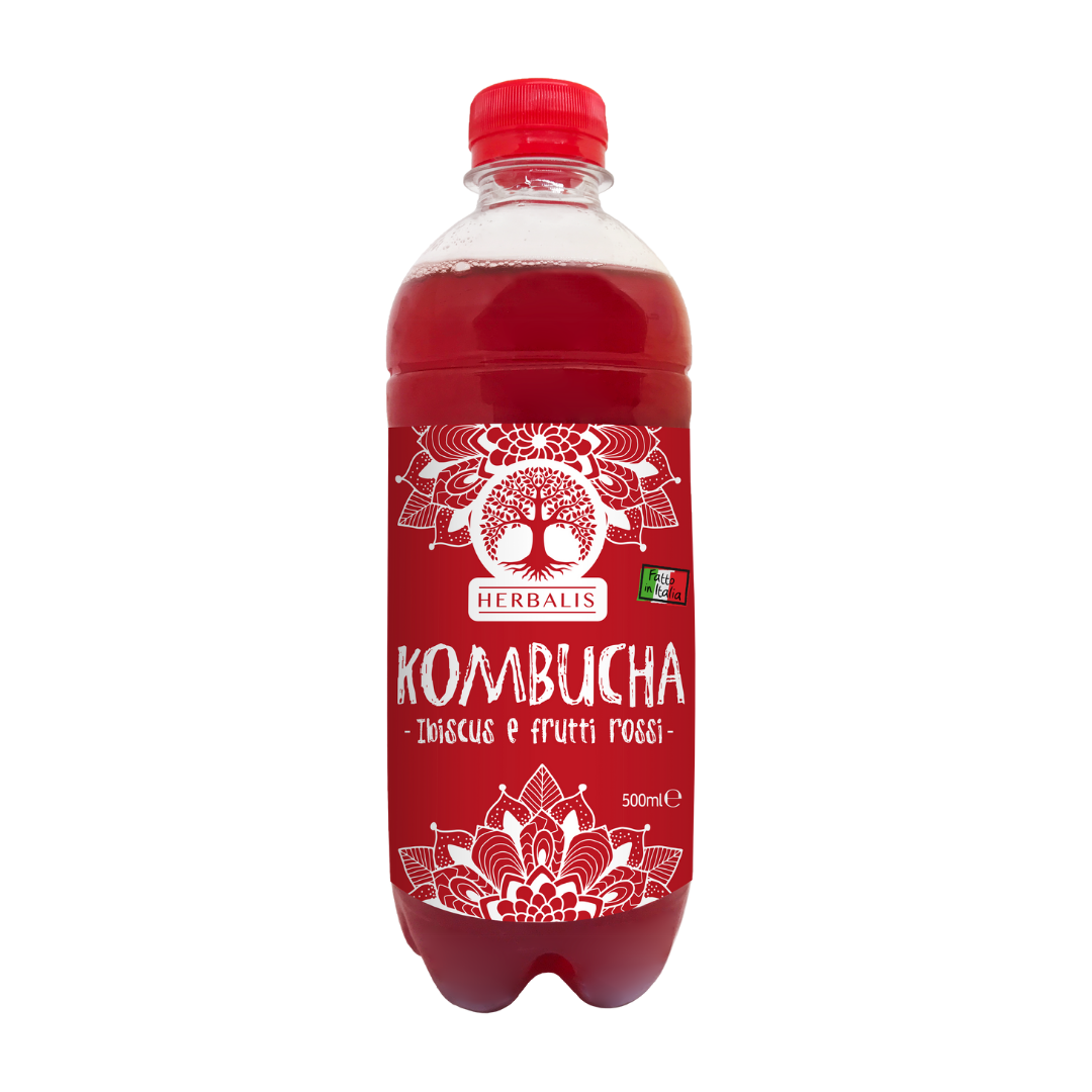 KOMBUCHA IBISCUS E FRUTTI ROSSI - 500 ml